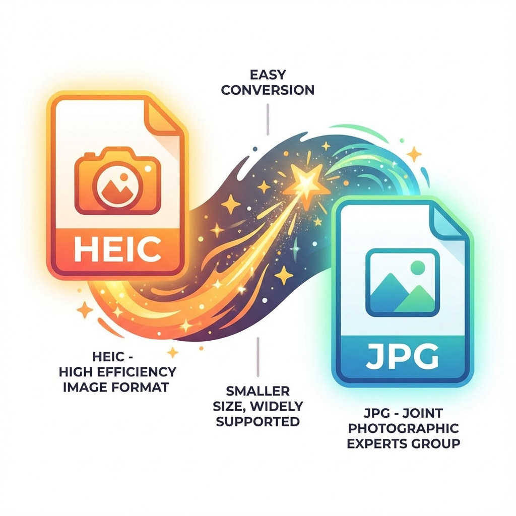 Seamless HEIC to JPG conversion success